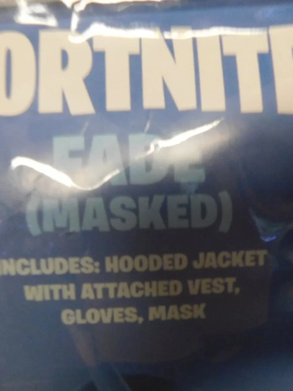 FORTNITE FADE (MASKED) Costume Youth 8-10 Halloween Mask & Outfit Spirit Store
